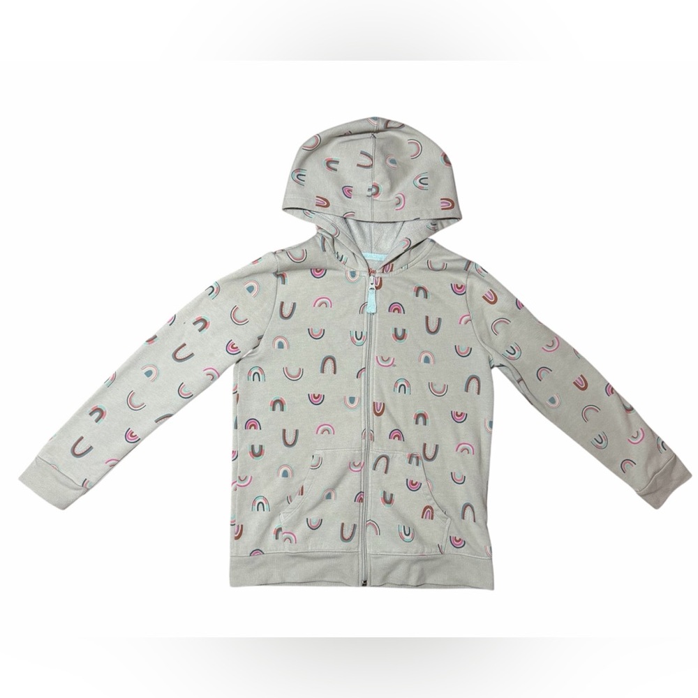 Cat & Jack Girl Rainbow Pattern sweater size Large 10/12
